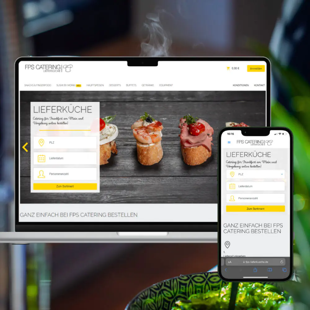 FPS Catering Onlineshop Startseiten Teaser