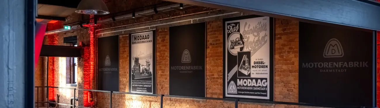 Motorenfabrik Darmstadt nostalgische Schilder