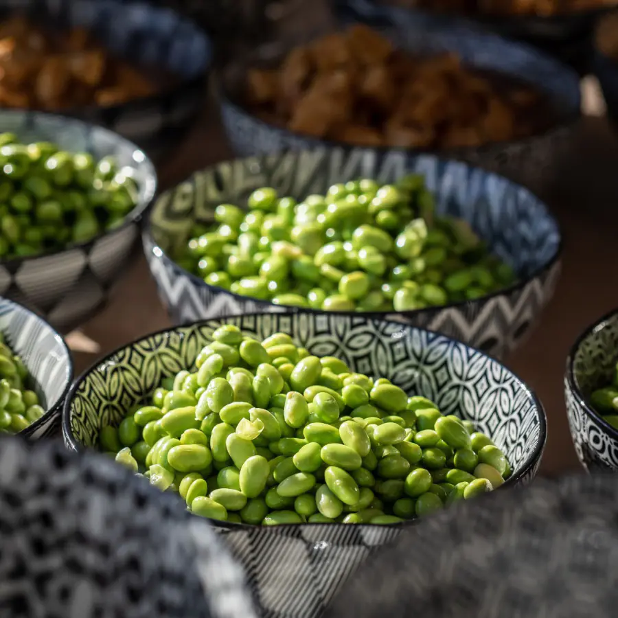 edamame in bowl fps catering